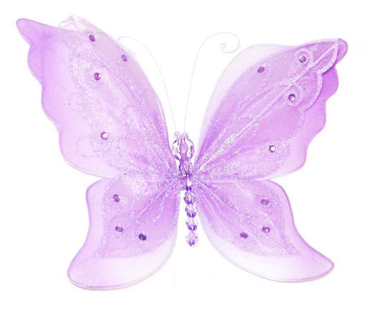 2 LAYER BUTTERFLY PURPLE 25X19