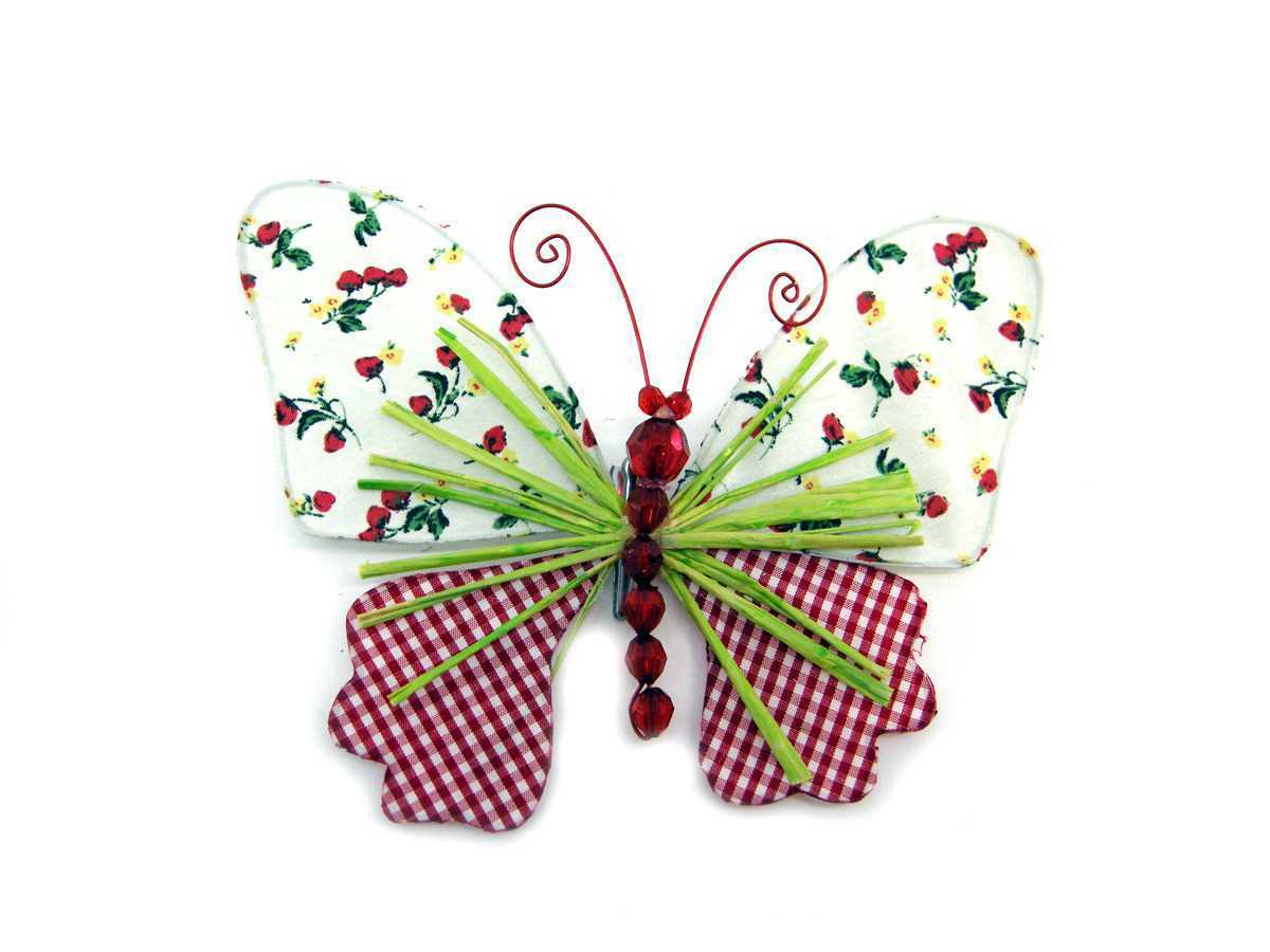 STRAWBERRY BUTTERFLY 18x14CM