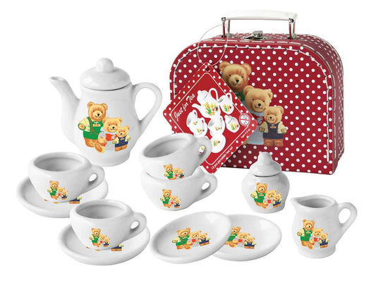 13PCS BEAR PORCELAIN TEA SET