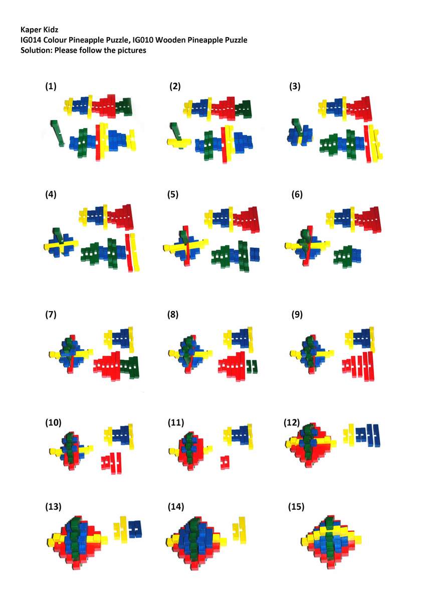 COLOUR PINEAPPLE PUZZLE