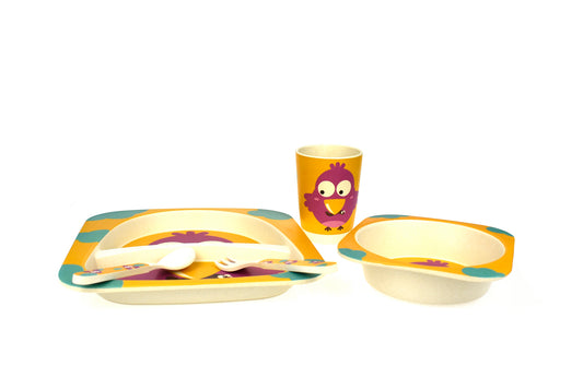 BAMBOOZOO DINNERWARE BIRD 5PCS