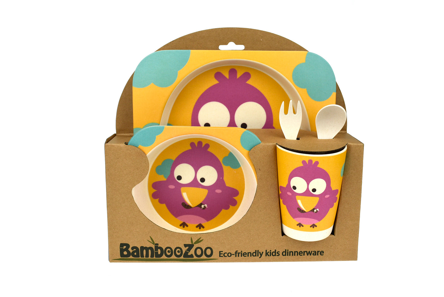 BAMBOOZOO DINNERWARE BIRD 5PCS