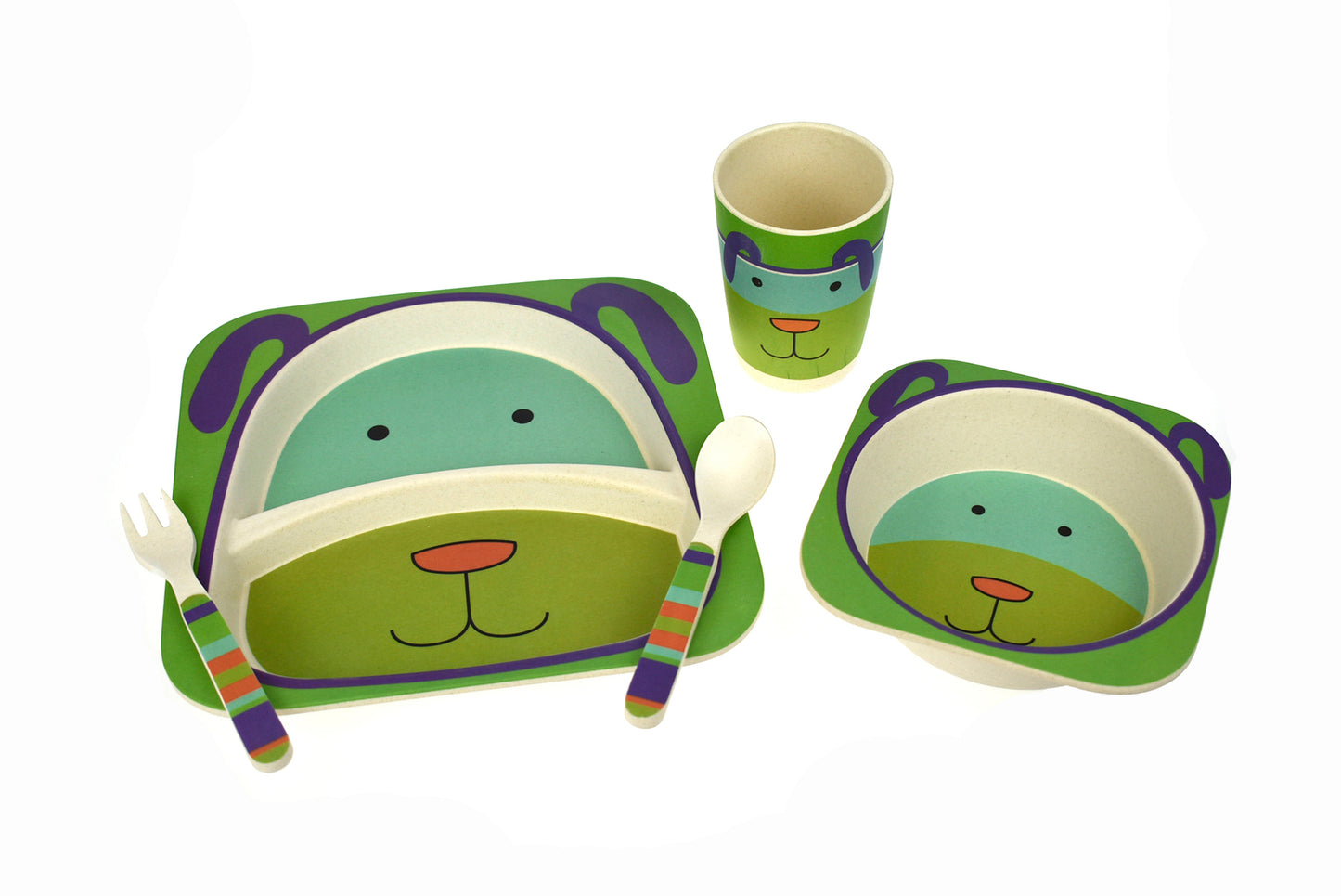 BAMBOOZOO DINNERWARE DOG 5PCS