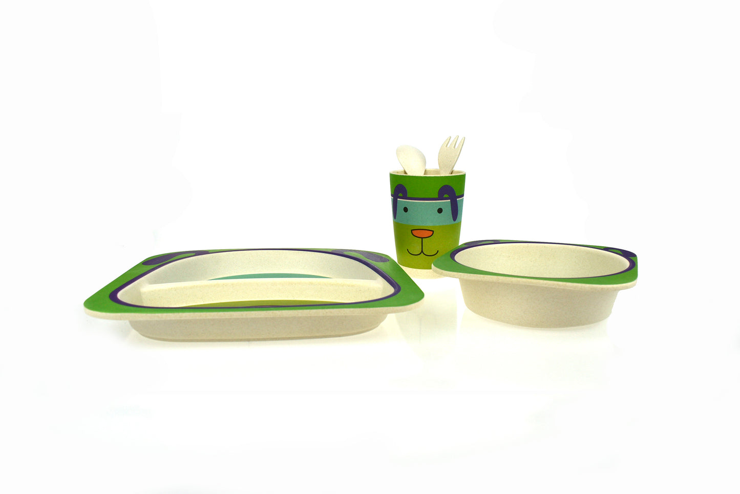 BAMBOOZOO DINNERWARE DOG 5PCS