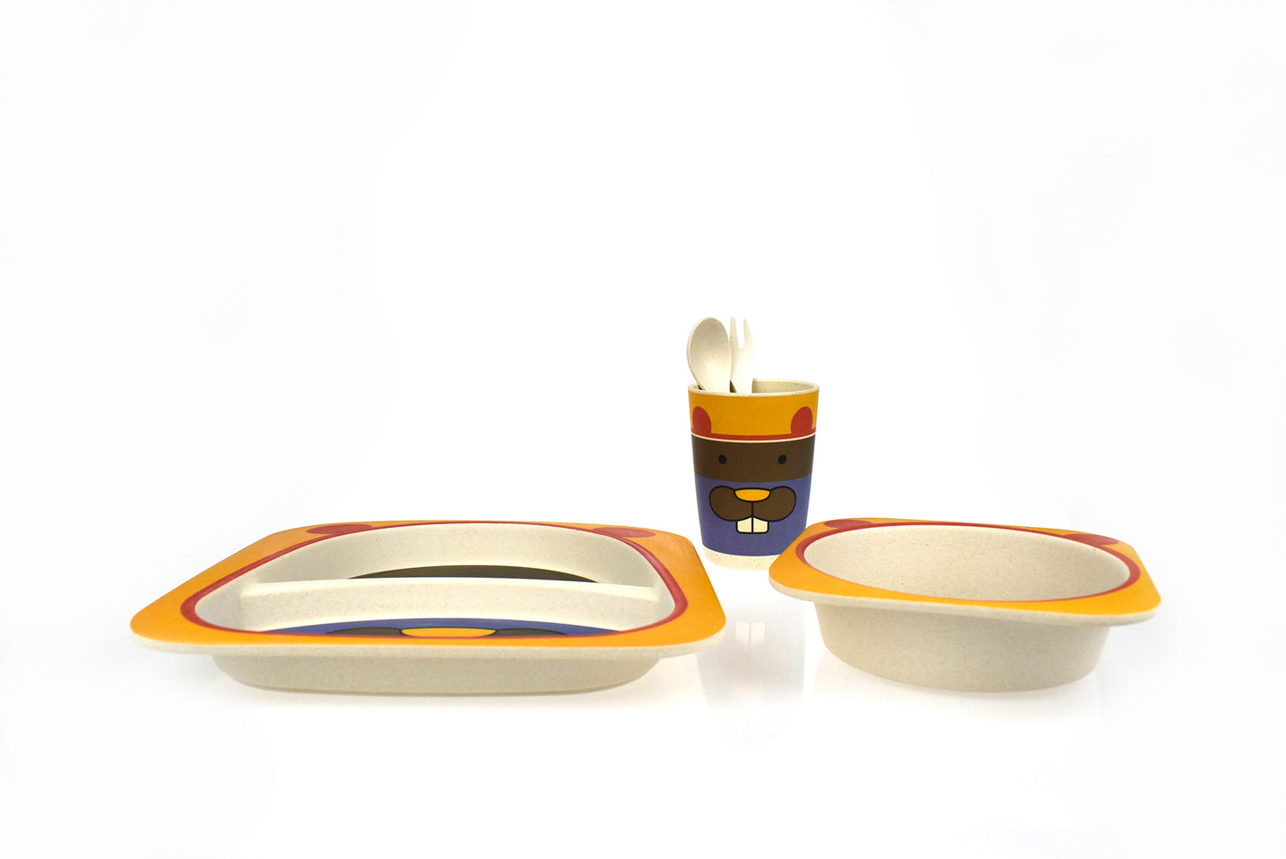 BAMBOOZOO DINNERWARE BEAVER