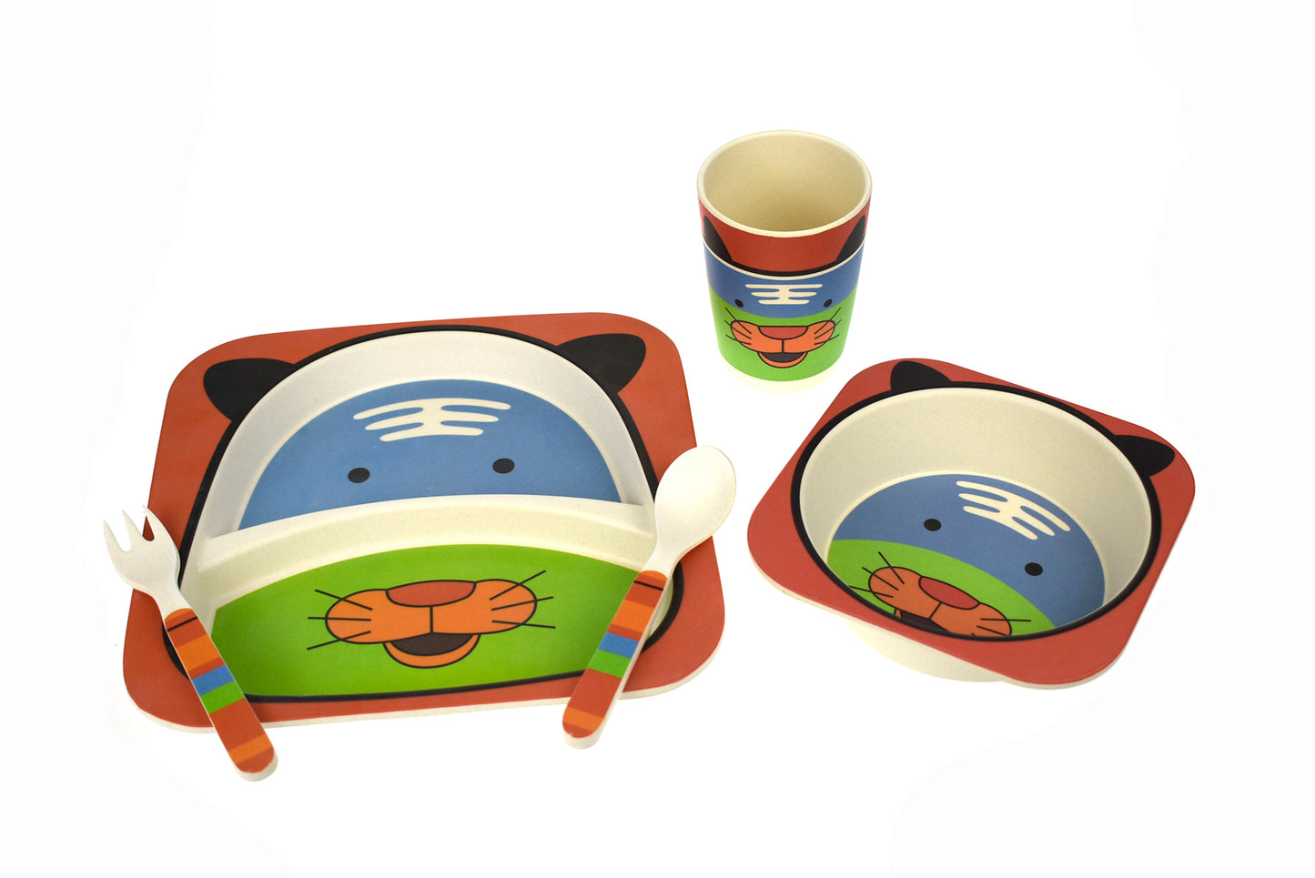 BAMBOOZOO DINNERWARE TIGER 5PC