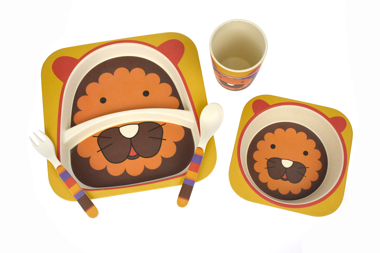 BAMBOOZOO DINNERWARE LION 5PCS