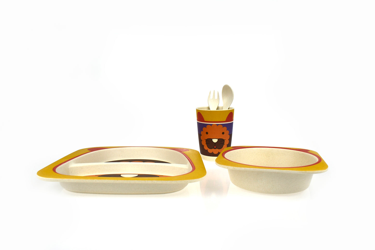 BAMBOOZOO DINNERWARE LION 5PCS