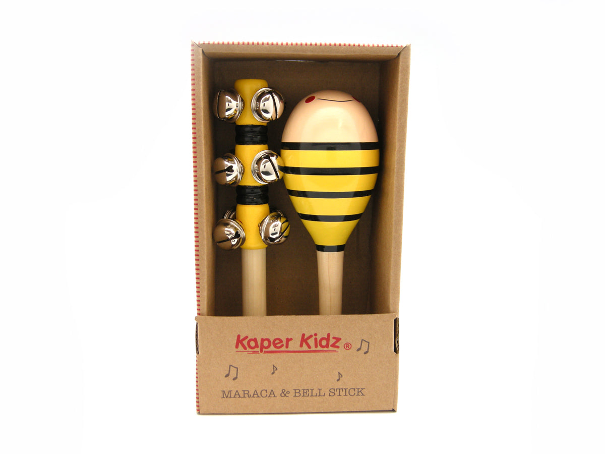 BEE MARACA & BELL STICK SET