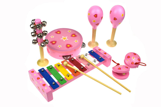 7 PCS HEART MUSICAL SET