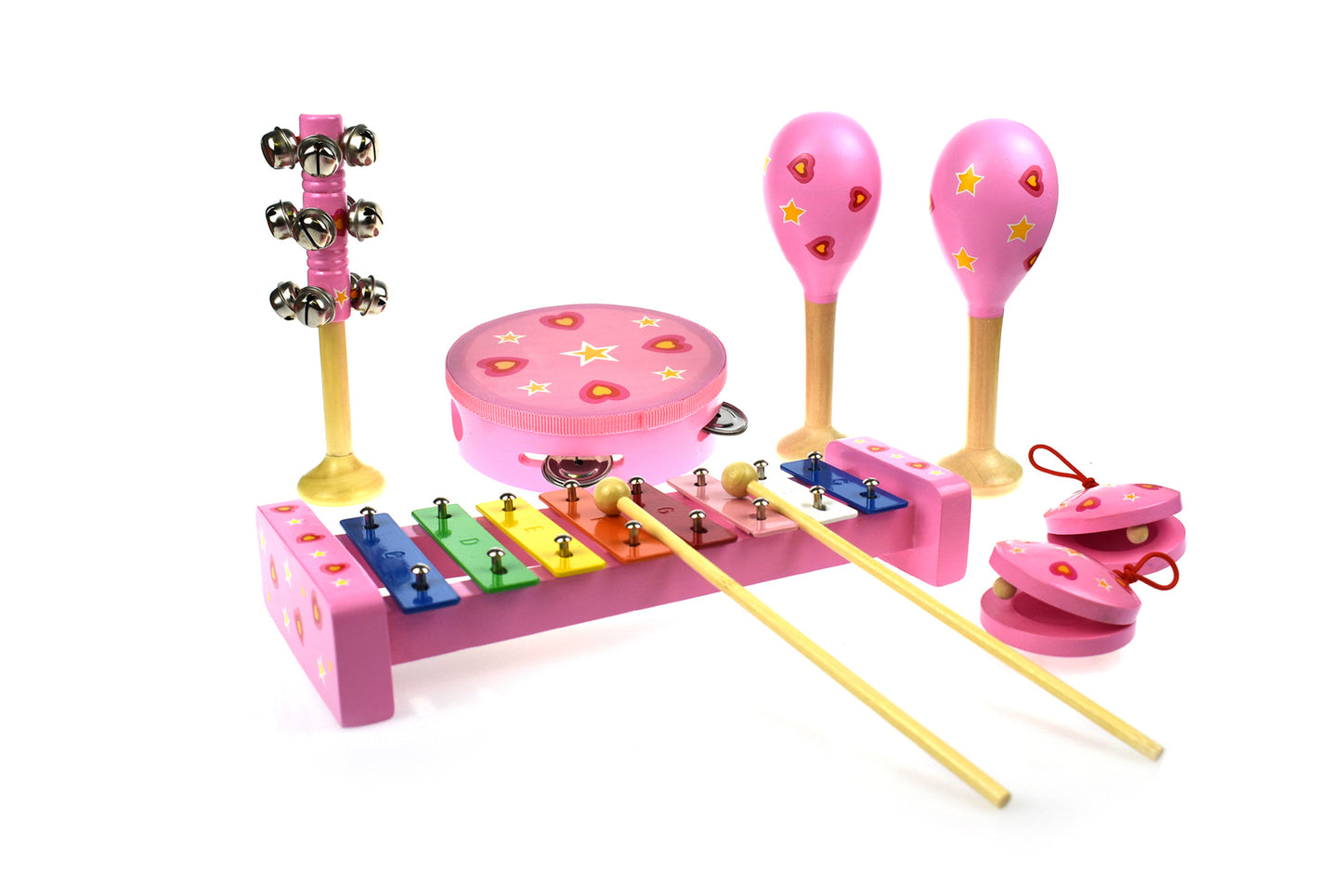 7 PCS HEART MUSICAL SET