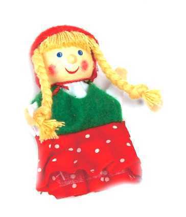 RED RIDING HOOD FINGER PUPPET