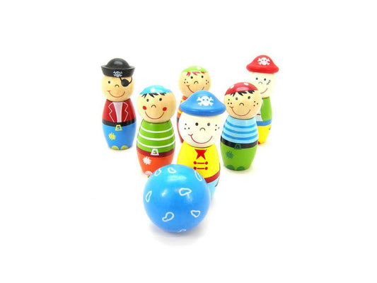 PIRATE BOWLING SET 8CM