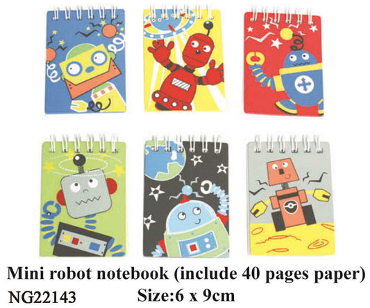 MINI ROBOT NOTEBOOK 40 PAGES