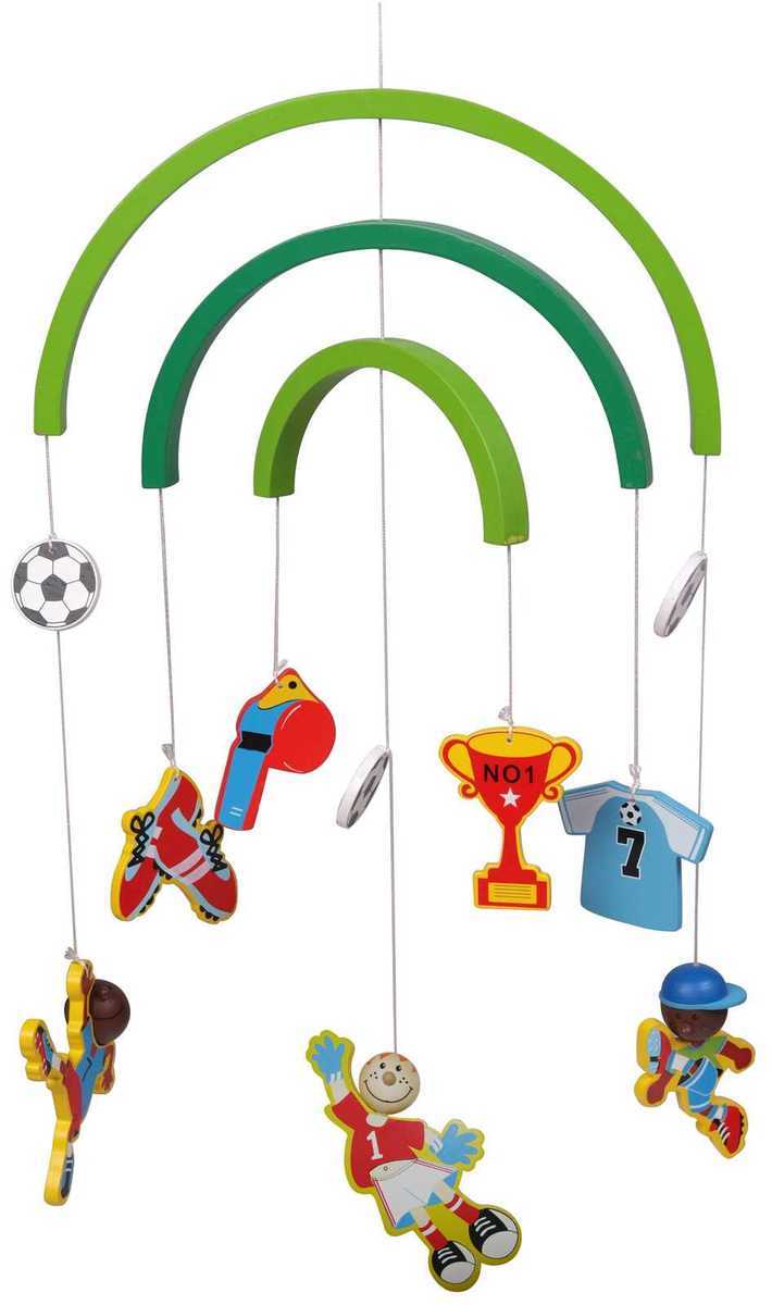 WOODEN SOCCER MOBILE