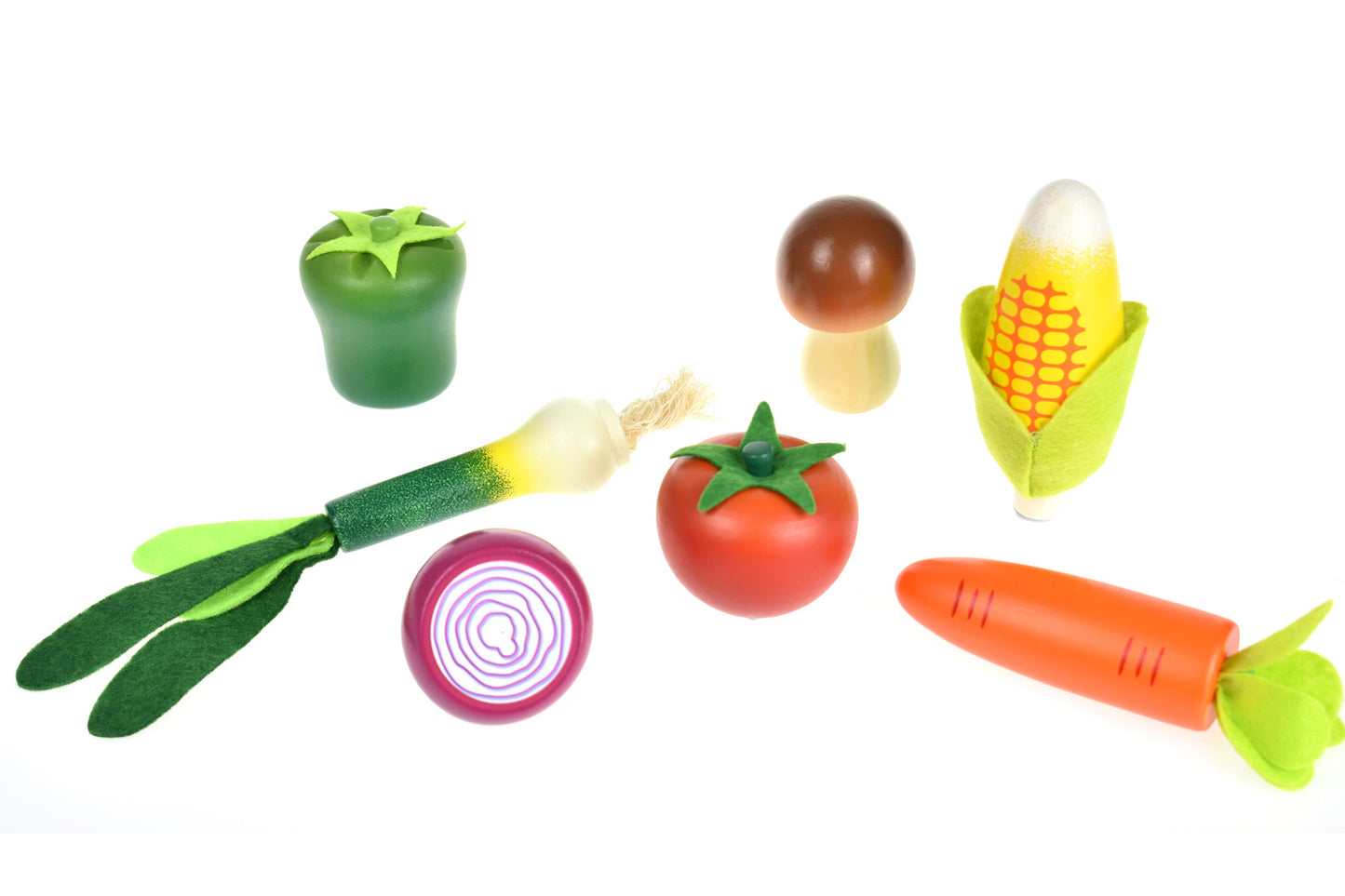 WOODEN VEGETABLES 7PCS SET