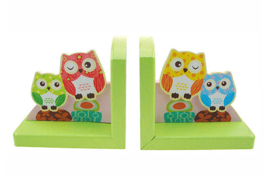 WOODEN OWL BOOKEND