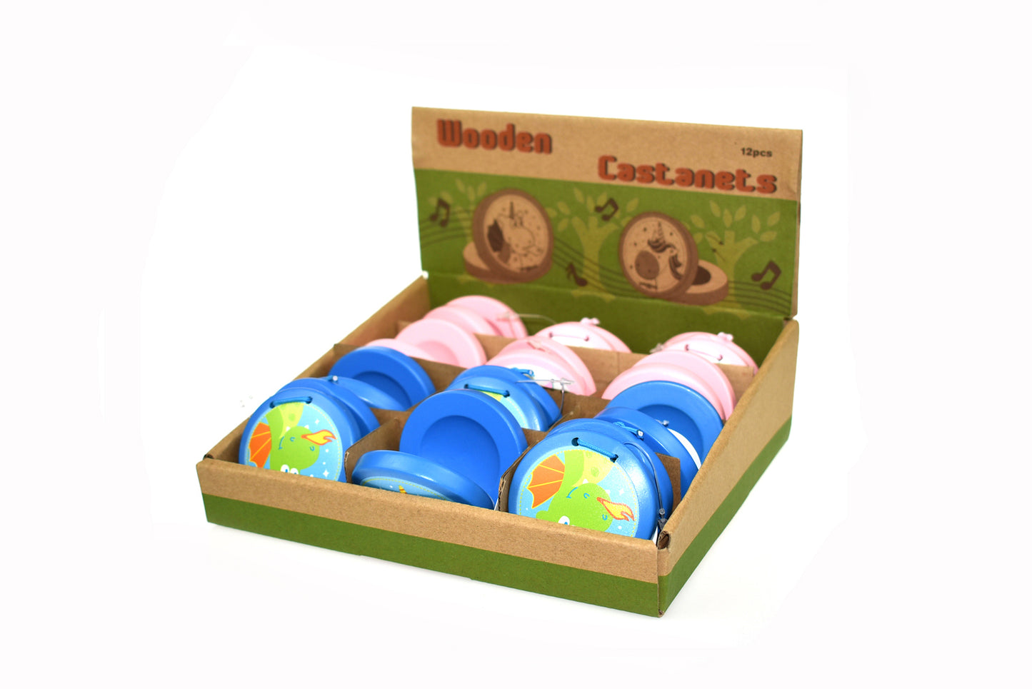 WOODEN CASTANET-UNICORN&DRAGON