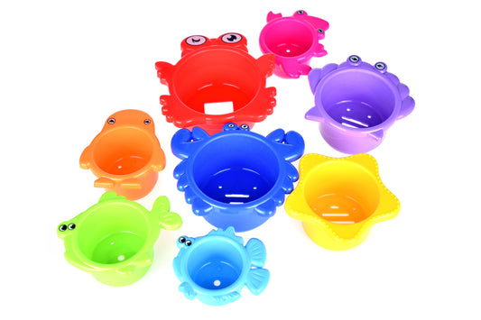 BATH TOY STACKING CUPS