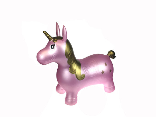 BOUNCY RIDER PINK UNICORN