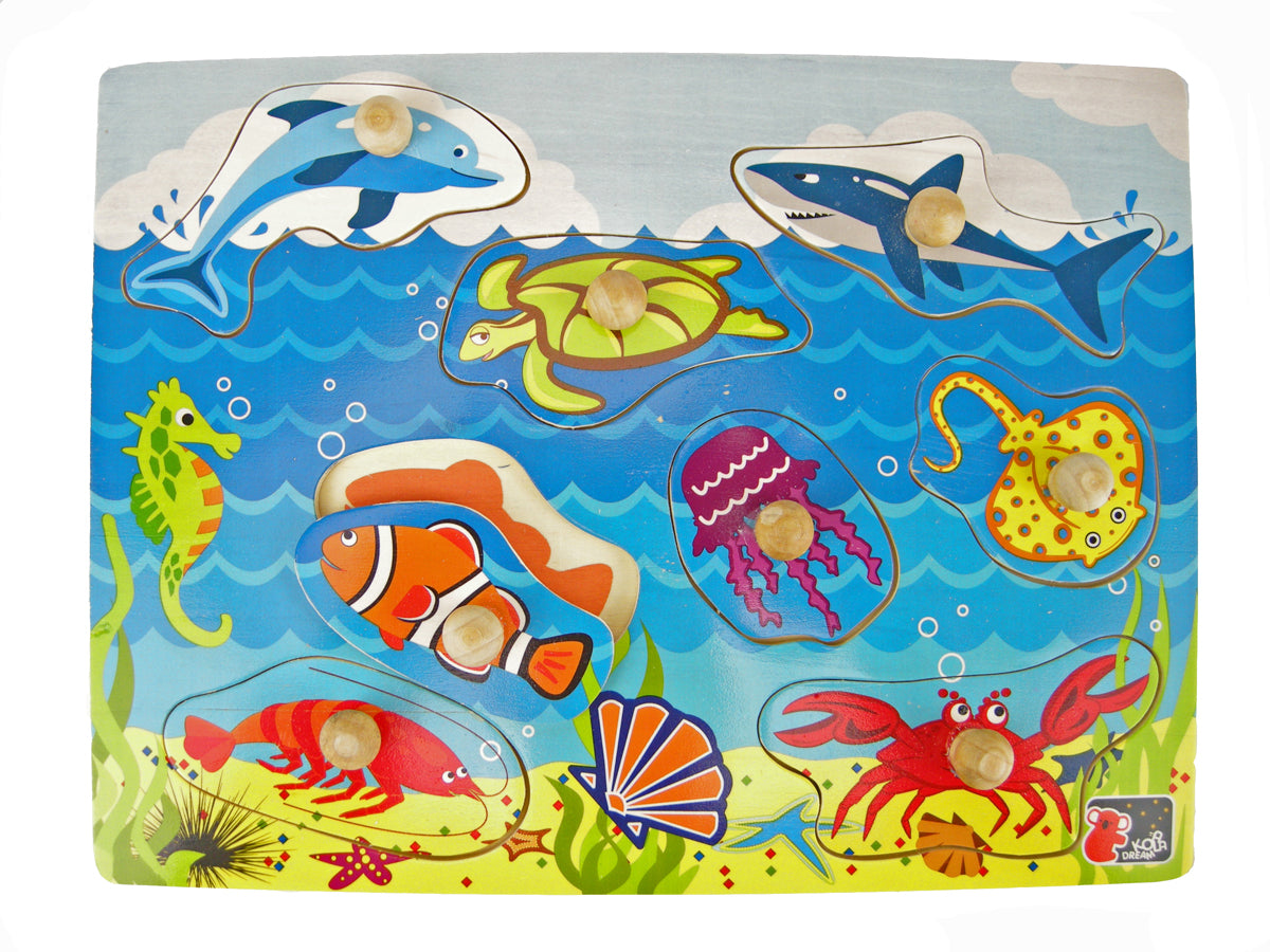 SEA ANIMAL PEG PUZZLE