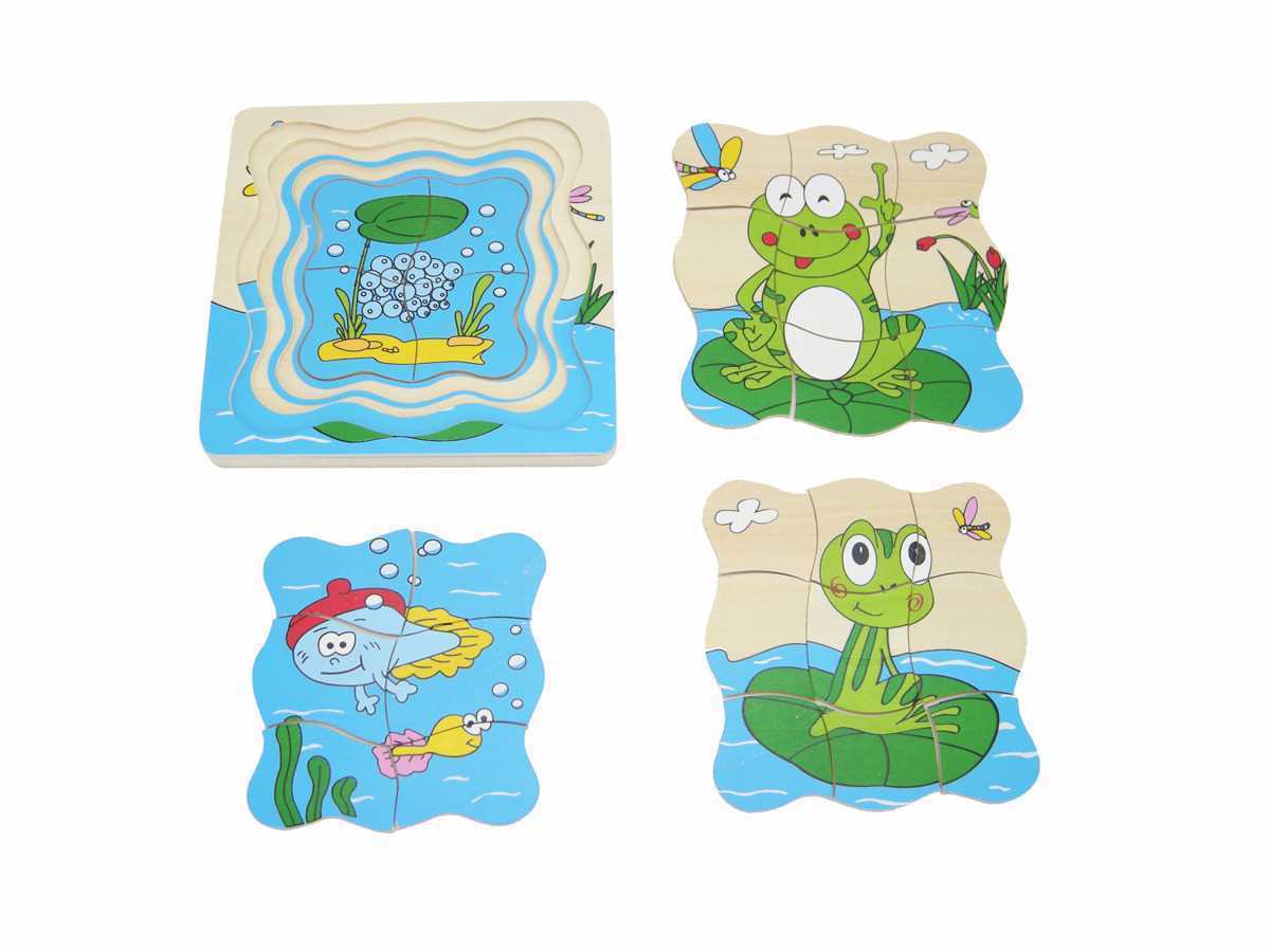 FROG LIFE CYCLE PUZZLE (4in1)