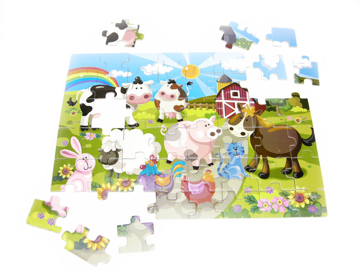 FARM 48PCS JIGSAW PUZZLE 36X26