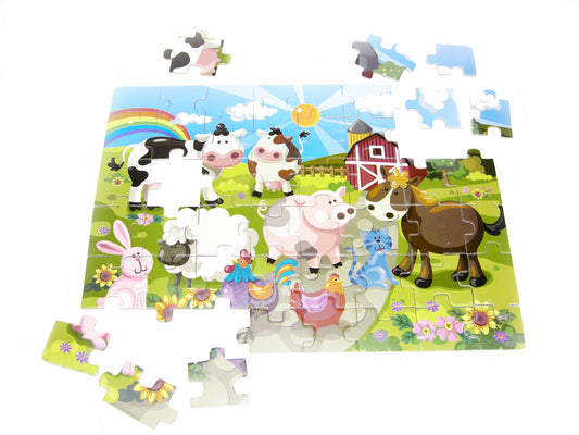 FARM 48PCS JIGSAW PUZZLE 36X26