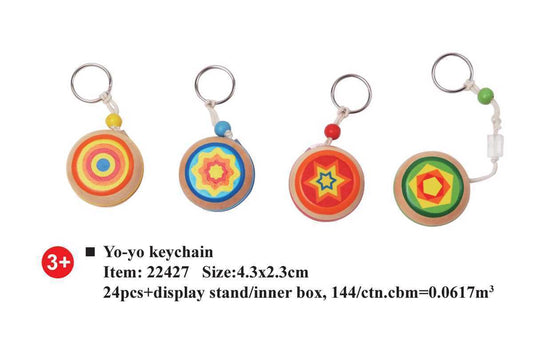 WOODEN  YO-YO KEYRING