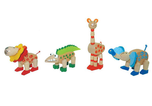 WOODEN FLEXI JUNGLE ANIMAL