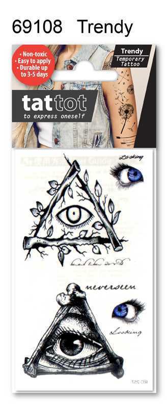 TATTOO MINI TRIANGLE EYE COLOR