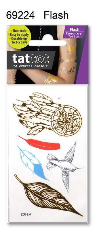 TATTOO MINI FEATHER BIRDS FLAS