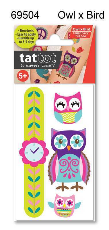 TATTOO MINI OWL COLOR