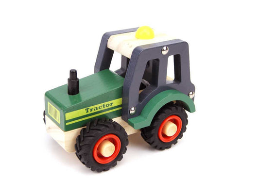 WOODEN  GREEN TRACTOR