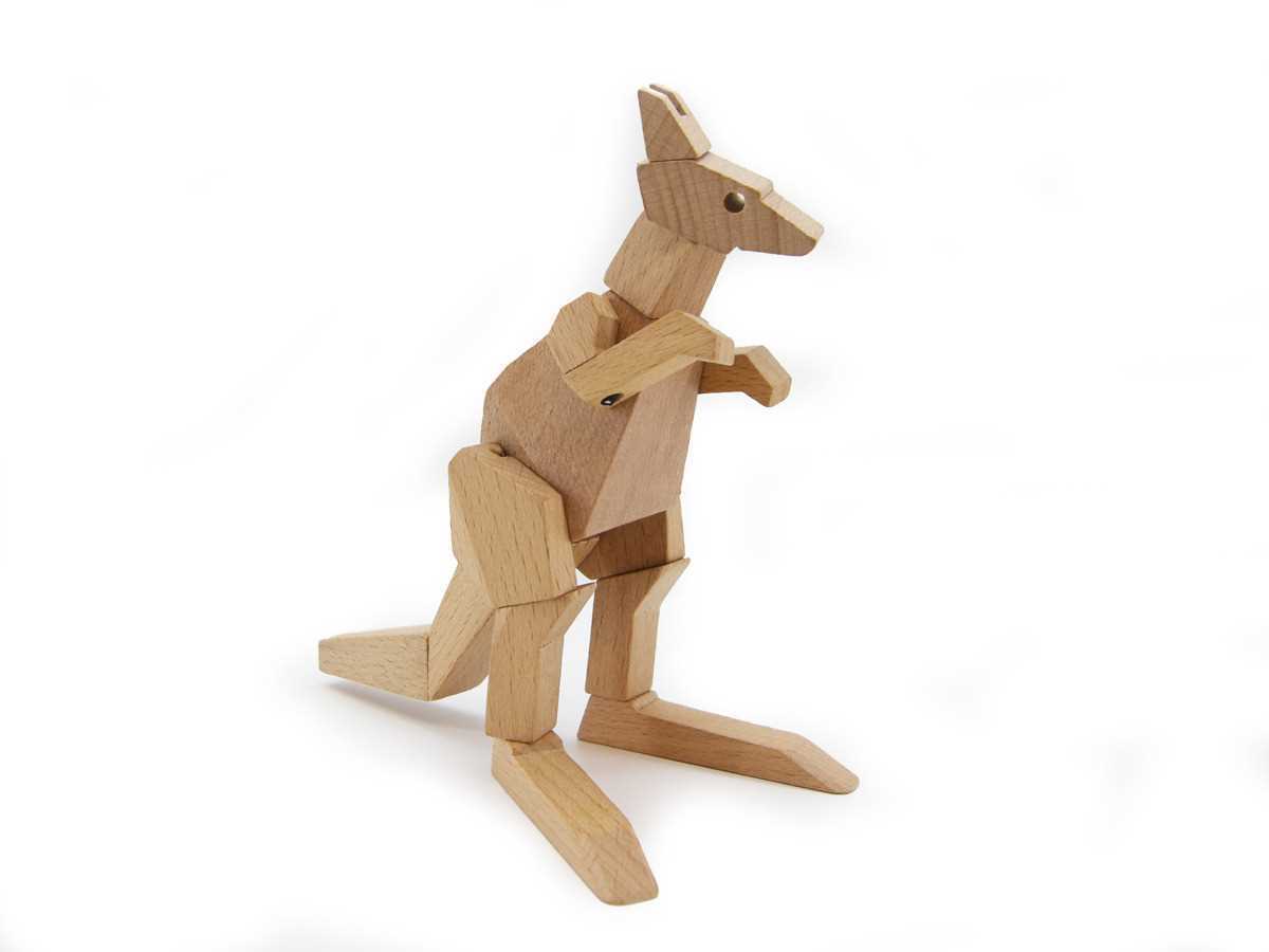 WOODEN KANGAROO