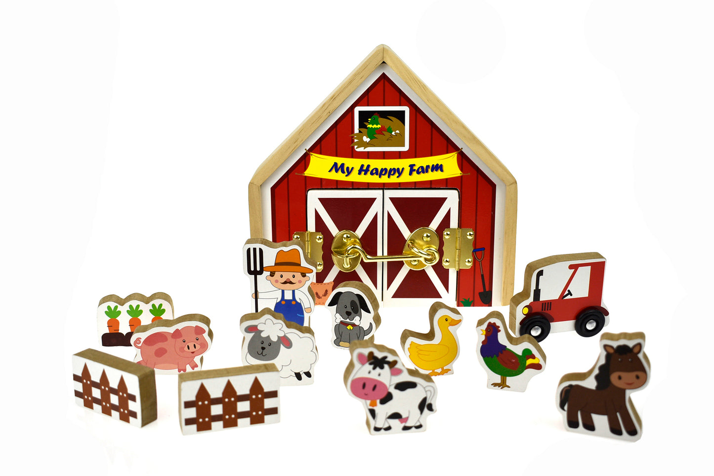 METAL LATCH PLAYSET - FARM