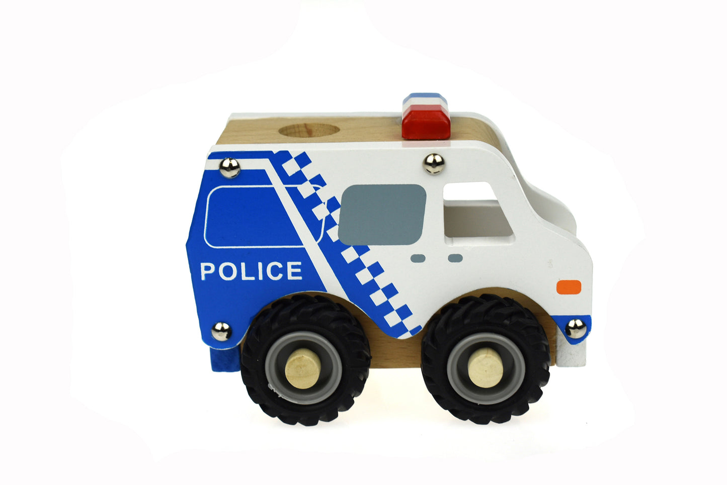 KD WOODEN POLICE CAR