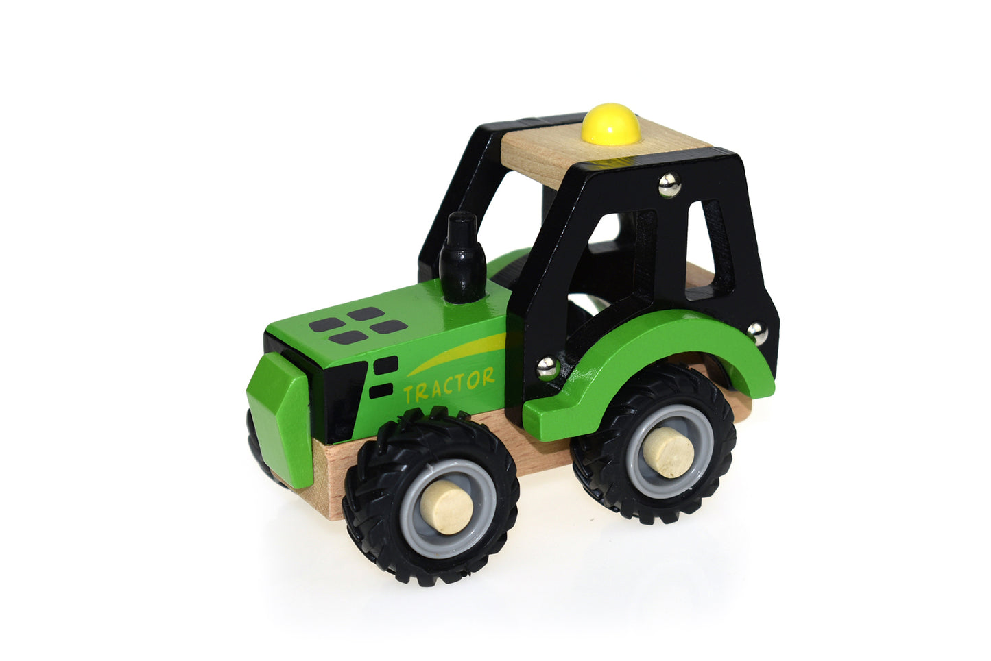 KD WOODEN GREEN TRACTOR