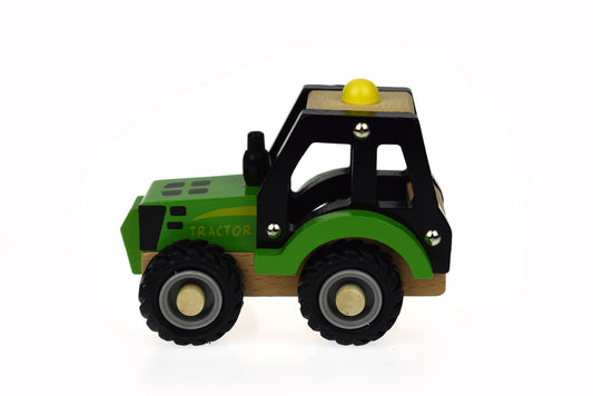 KD WOODEN GREEN TRACTOR