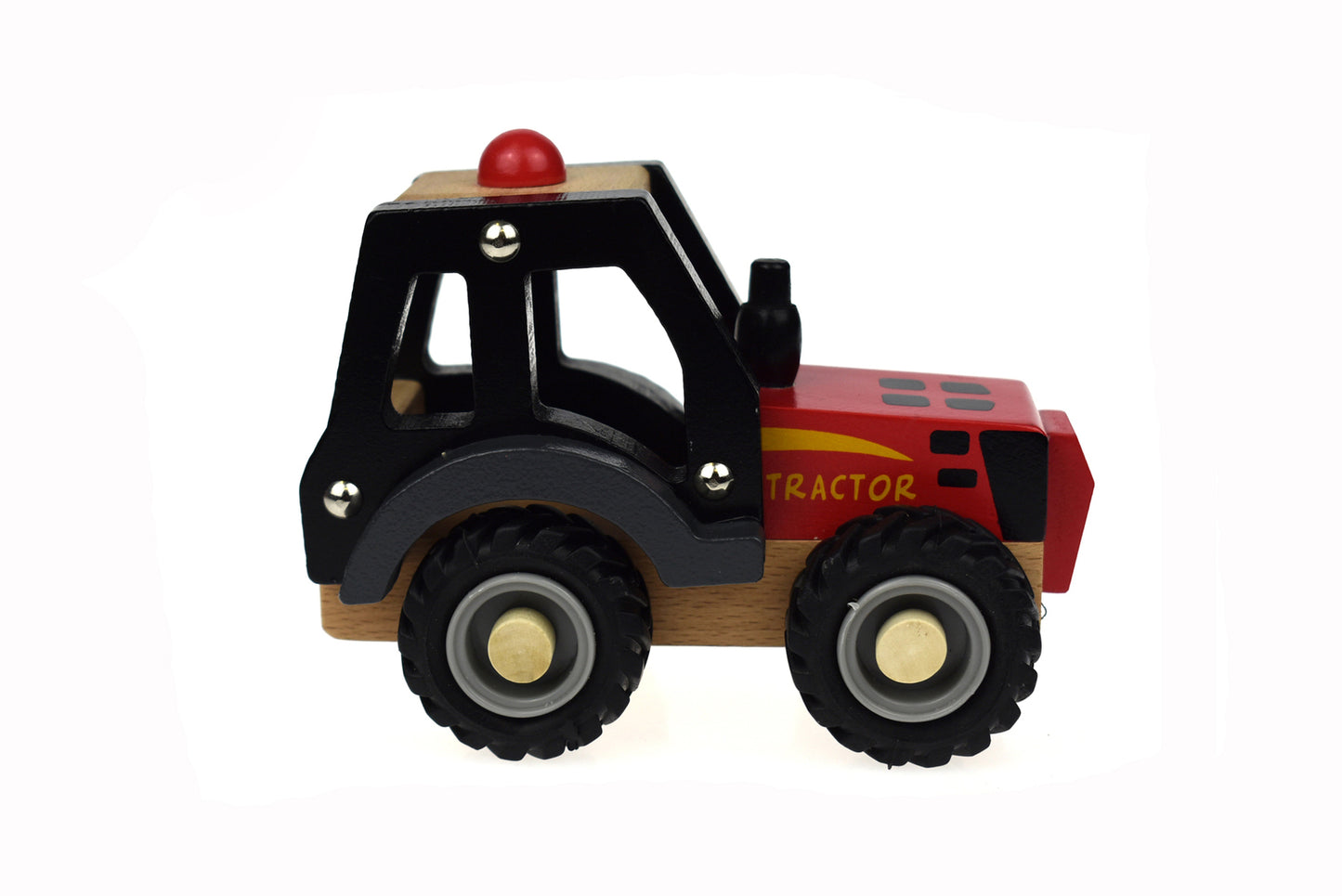 KD WOODEN RED TRACTOR