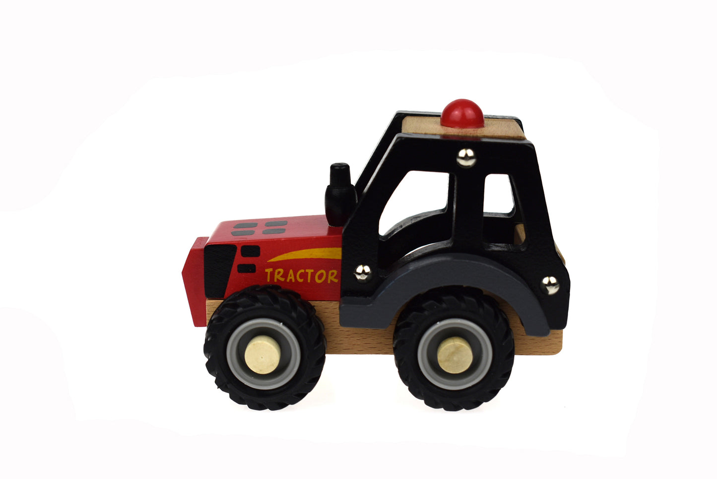 KD WOODEN RED TRACTOR